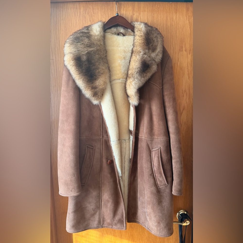 Men’s Brown Shearling Coat